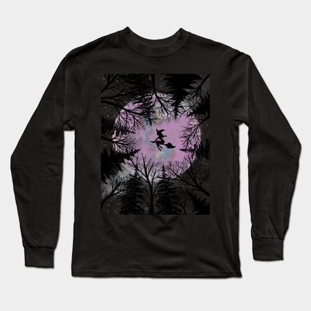 Nightly ride Long Sleeve T-Shirt by Whettpaint